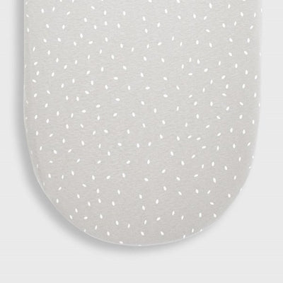 Bambinista-THE LITTLE GREEN SHEEP-Bedding-THE LITTLE GREEN SHEEP Organic Moses Basket Fitted Sheet - Dove Rice