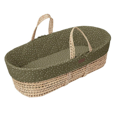 Bambinista-THE LITTLE GREEN SHEEP-Bedding-THE LITTLE GREEN SHEEP Quilted Moses Basket and Rocking Stand Bundle - Juniper Rice
