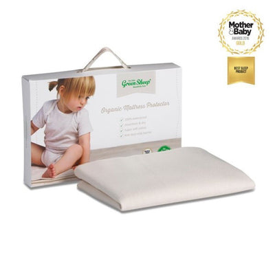 Bambinista-THE LITTLE GREEN SHEEP-Bedding-The Little Green Sheep Waterproof SnuzPod⁴ Mattress Protector - 40x75.50cm