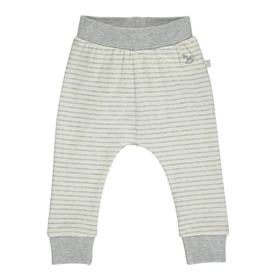 Bambinista-THE LITTLE TAILOR-Bottoms-Comfy Stripey Print Pant - White