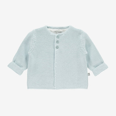 Bambinista-THE LITTLE TAILOR-Cardigans-Cotton Knitted Cardigan - Blue