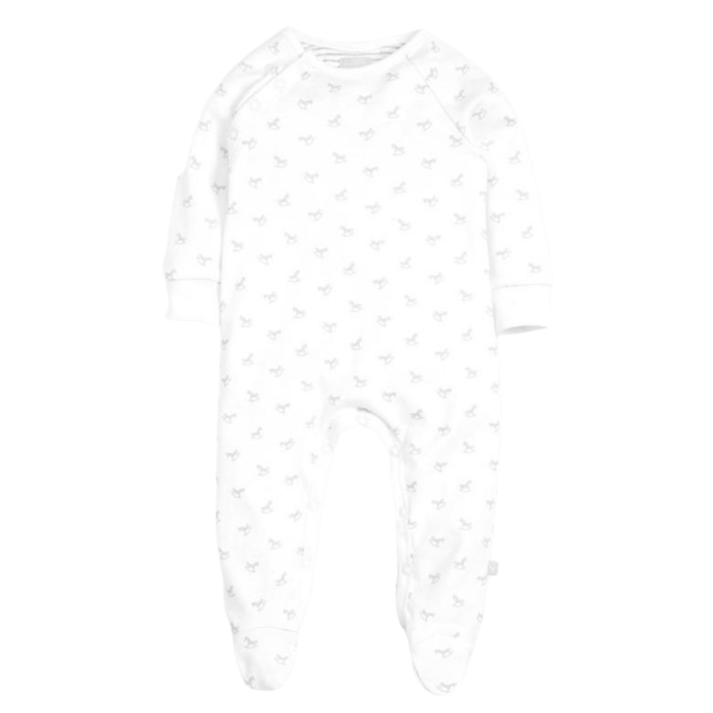 Bambinista-THE LITTLE TAILOR-Bottoms-THE LITTLE TAILOR Super Soft Jersey Sleepsuit - White