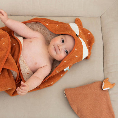 Bambinista-TRIXIE-Towels-TRIXIE Hooded Towel 75x75cm - Mr. Fox