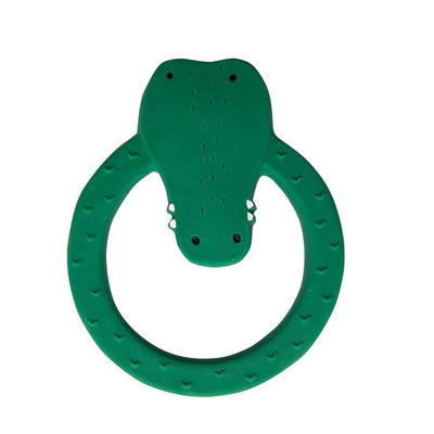 Bambinista-TRIXIE-Toys-TRIXIE Natural Rubber Round Teether - Mr. Crocodile