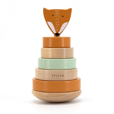 Bambinista-TRIXIE-Toys-Trixie Wooden Stacking Toy - Mr. Fox