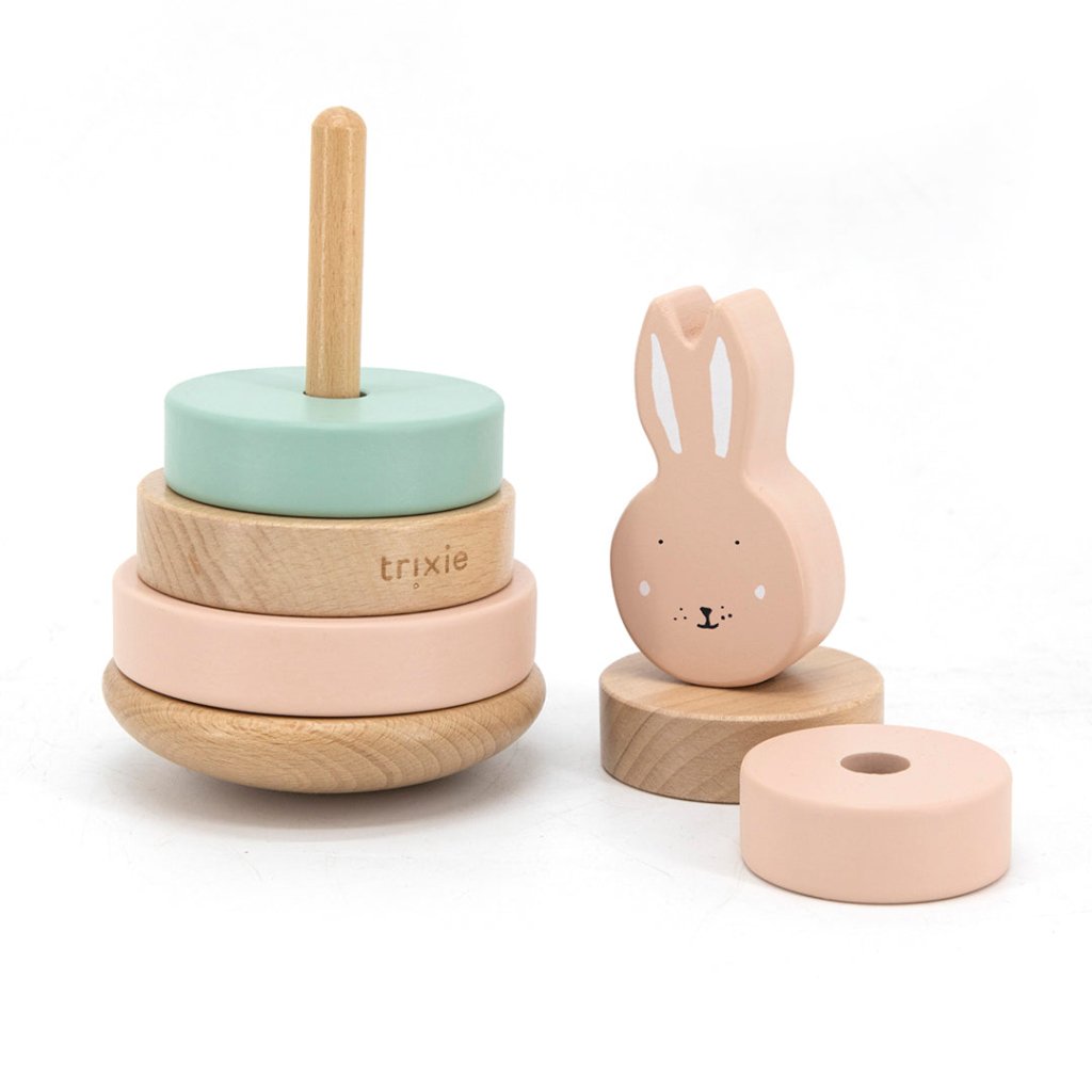 Bambinista-TRIXIE-Toys-TRIXIE Wooden Stacking Toy - Mrs. Rabbit