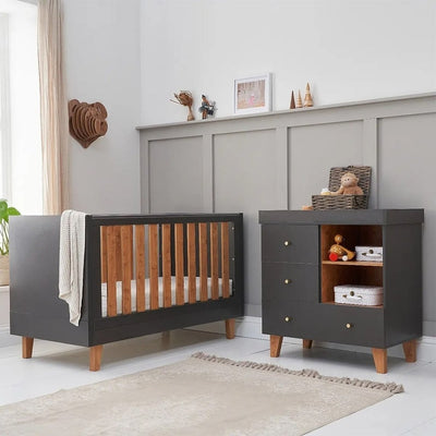 Bambinista-TUTTI BAMBINI-Travel-TUTTI BAMBINI Como 2 Piece Room Set - Slate Grey / Rosewood