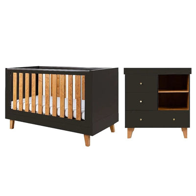 Bambinista-TUTTI BAMBINI-Travel-TUTTI BAMBINI Como 2 Piece Room Set - Slate Grey / Rosewood