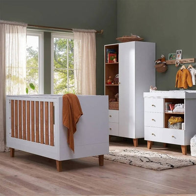 Bambinista-TUTTI BAMBINI-Travel-TUTTI BAMBINI Como 3 Piece Room Set - White / Rosewood