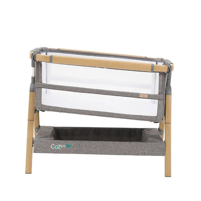 Bambinista-TUTTI BAMBINI-Travel-TUTTI BAMBINI Cozee XL Bedside Crib & Cot - Oak / Charcoal