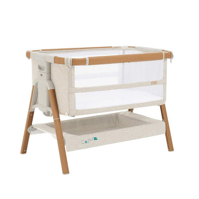 Bambinista-TUTTI BAMBINI-Travel-TUTTI BAMBINI CoZee XL Bedside Crib & Cot - Scandinavian Walnut/Ecru
