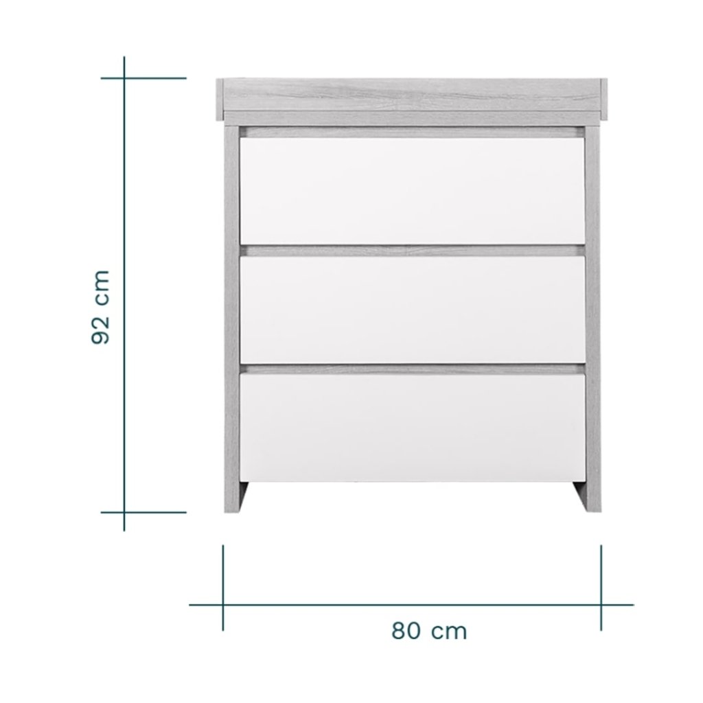 Bambinista-TUTTI BAMBINI-Travel-TUTTI BAMBINI Modena 2 Piece Room Set - Grey Ash/White