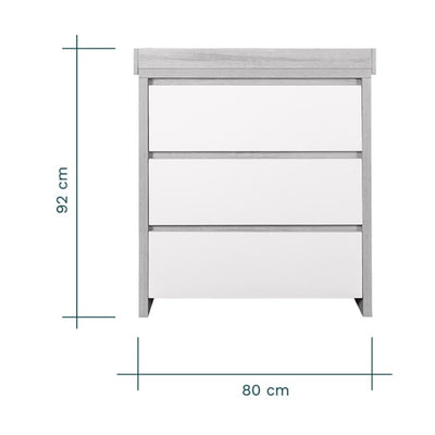 Bambinista-TUTTI BAMBINI-Travel-TUTTI BAMBINI Modena 2 Piece Room Set - Grey Ash/White