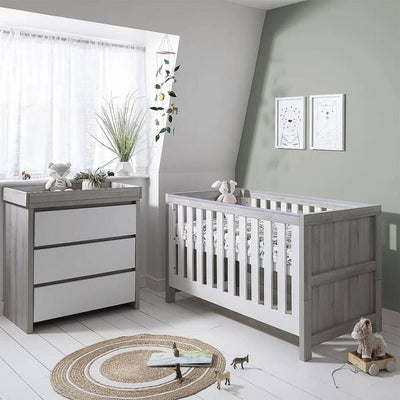 Bambinista-TUTTI BAMBINI-Travel-TUTTI BAMBINI Modena 2 Piece Room Set - Grey Ash/White
