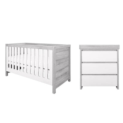 Bambinista-TUTTI BAMBINI-Travel-TUTTI BAMBINI Modena 2 Piece Room Set - Grey Ash/White