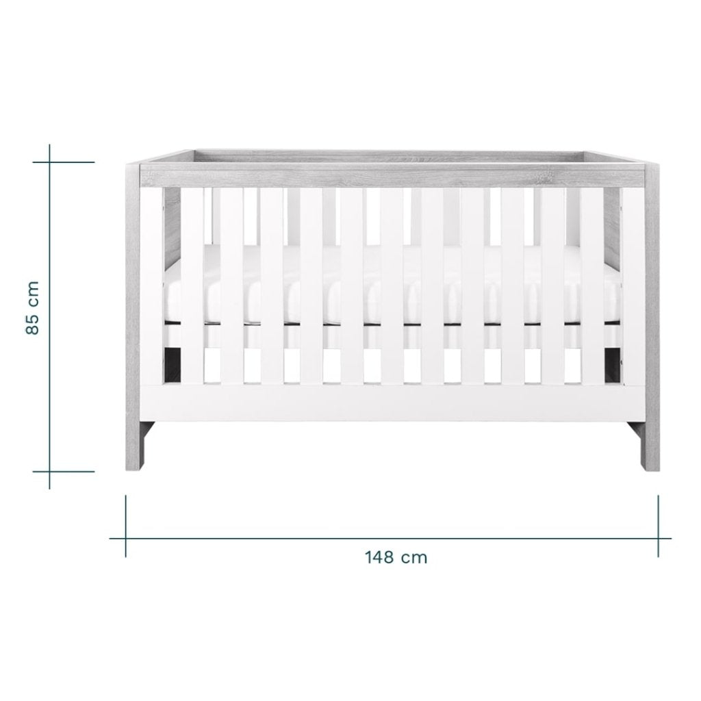 Bambinista-TUTTI BAMBINI-Travel-TUTTI BAMBINI Modena 2 Piece Room Set - Grey Ash/White