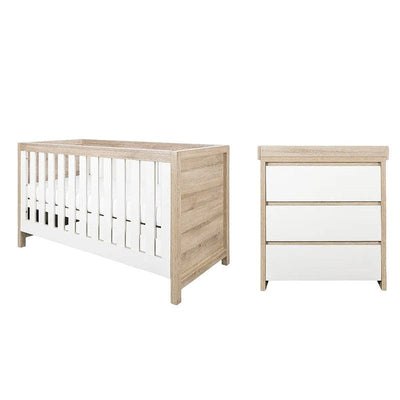 Bambinista-TUTTI BAMBINI-Travel-TUTTI BAMBINI Modena 2 Piece Room Set - White/Oak
