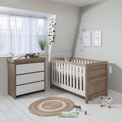 Bambinista-TUTTI BAMBINI-Travel-TUTTI BAMBINI Modena 2 Piece Room Set - White/Oak