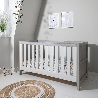 Bambinista-TUTTI BAMBINI-Travel-TUTTI BAMBINI Modena 3 in 1 Cot bed - Grey Ash/White