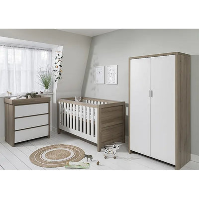 Bambinista-TUTTI BAMBINI-Travel-TUTTI BAMBINI Modena 3 in 1 Cot bed - White/Oak