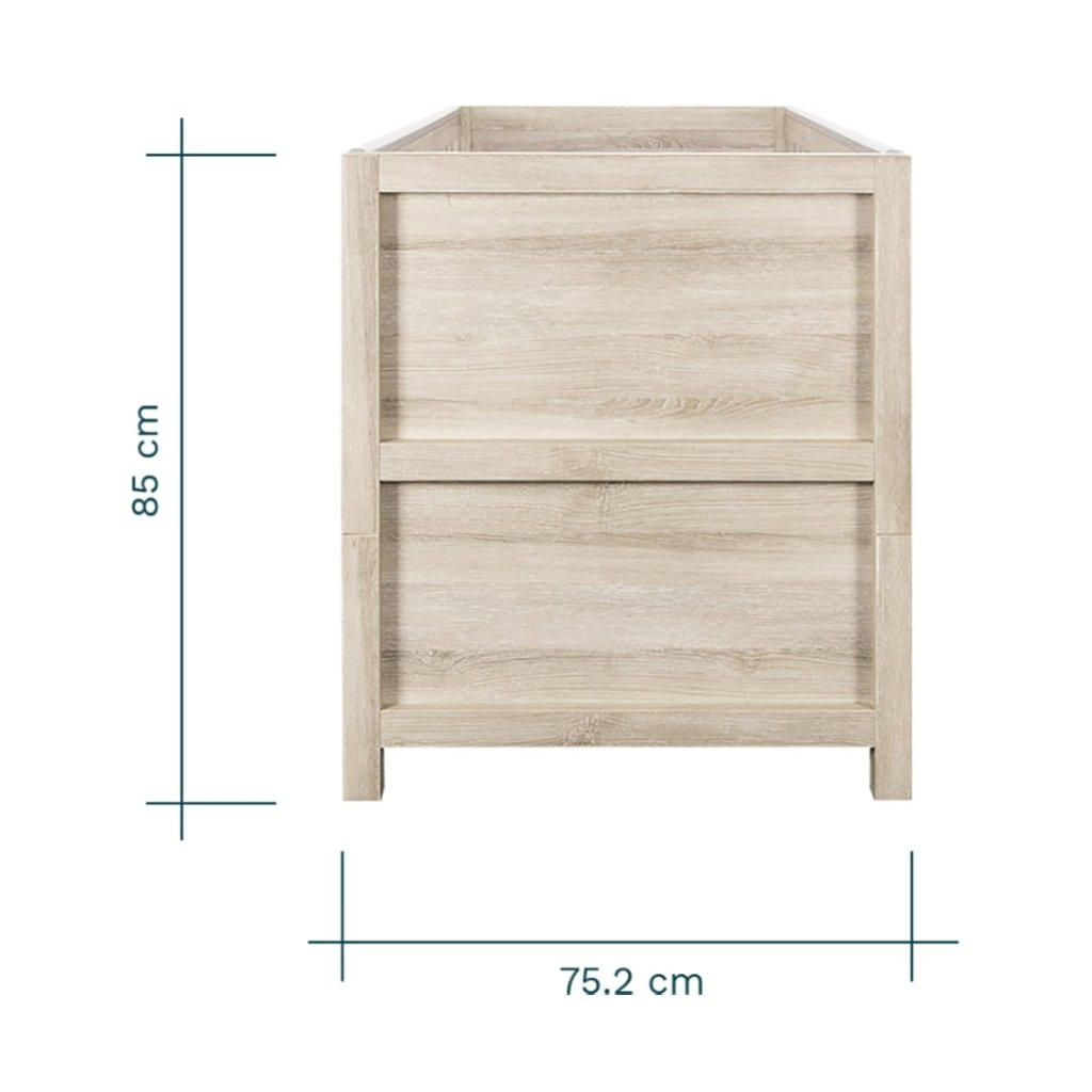 Bambinista-TUTTI BAMBINI-Travel-TUTTI BAMBINI Modena 3 in 1 Cot bed - White/Oak