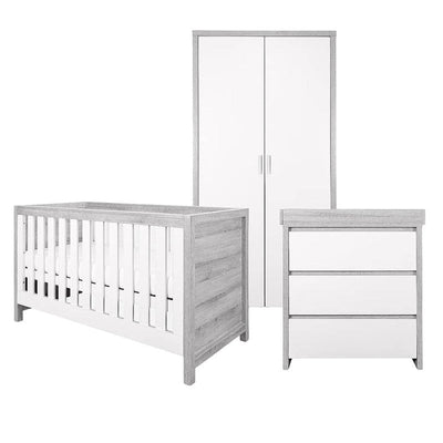 Bambinista-TUTTI BAMBINI-Travel-TUTTI BAMBINI Modena 3 Piece Room Set - Grey Ash/White