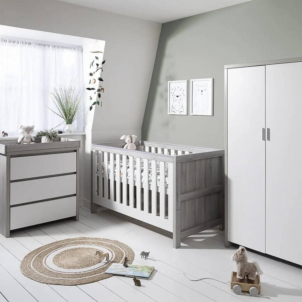Bambinista-TUTTI BAMBINI-Travel-TUTTI BAMBINI Modena 3 Piece Room Set - Grey Ash/White