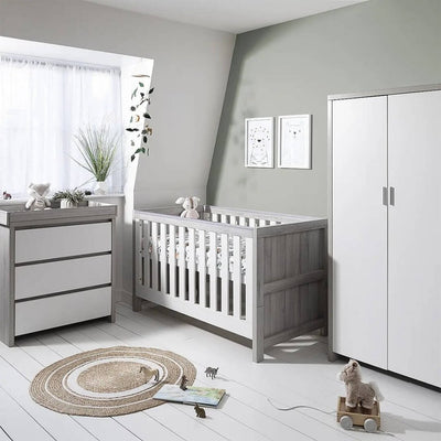 Bambinista-TUTTI BAMBINI-Travel-TUTTI BAMBINI Modena 3 Piece Room Set - Grey Ash/White