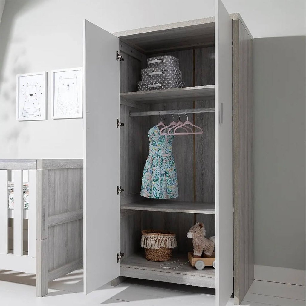 Bambinista-TUTTI BAMBINI-Travel-TUTTI BAMBINI Modena 3 Piece Room Set - Grey Ash/White