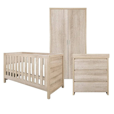 Bambinista-TUTTI BAMBINI-Travel-TUTTI BAMBINI Modena 3 Piece Room Set - Oak