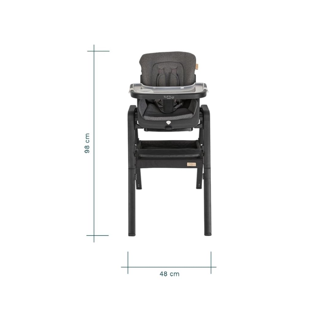Bambinista-TUTTI BAMBINI-Travel-TUTTI BAMBINI Nova Birth to 12 Years Complete Highchair Package - Black/Black
