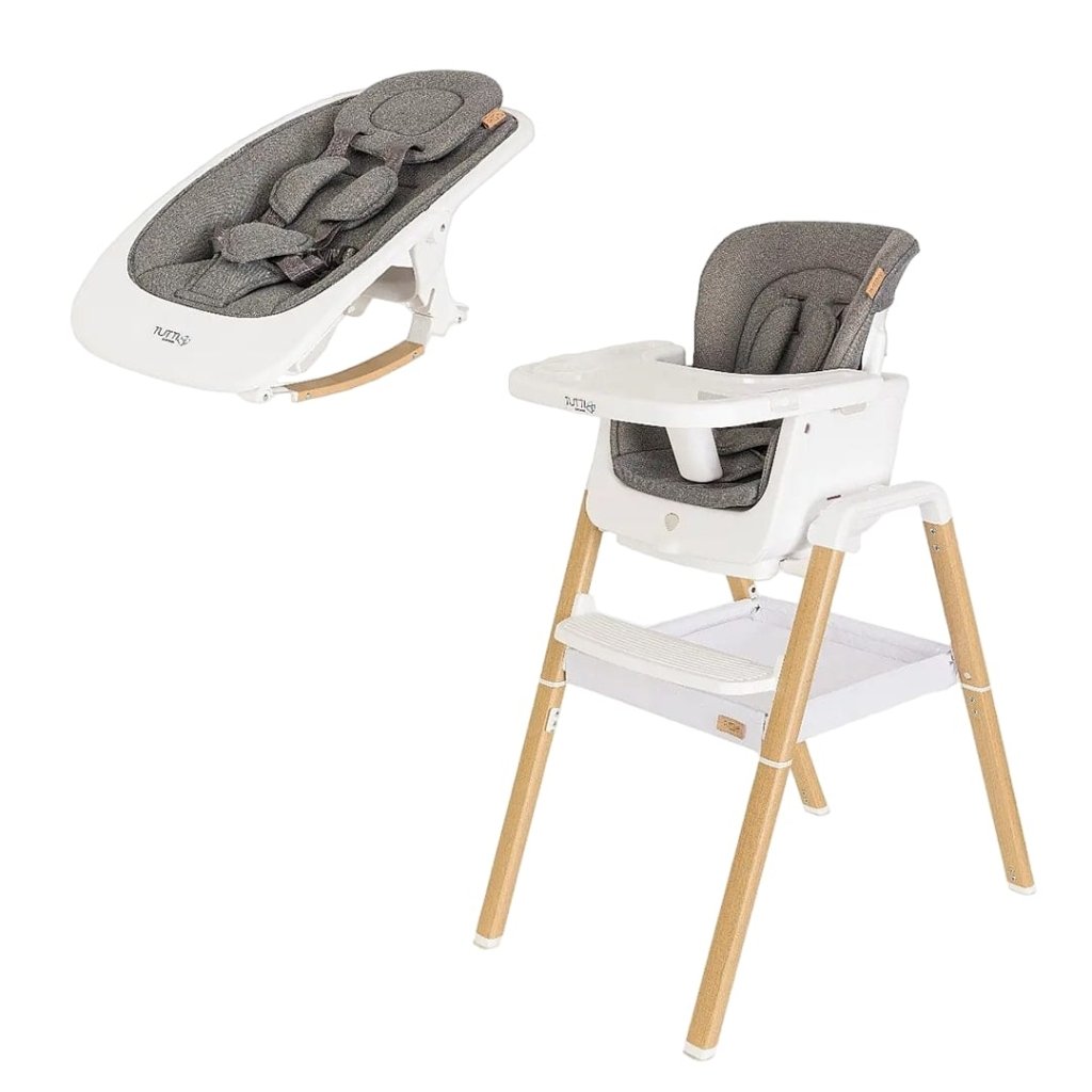 Bambinista-TUTTI BAMBINI-Travel-TUTTI BAMBINI Nova Birth to 12 Years Complete Highchair Package - White/Oak
