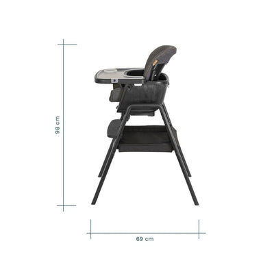 Bambinista-TUTTI BAMBINI-Travel-TUTTI BAMBINI Nova Evolutionary Highchair - Black/Black