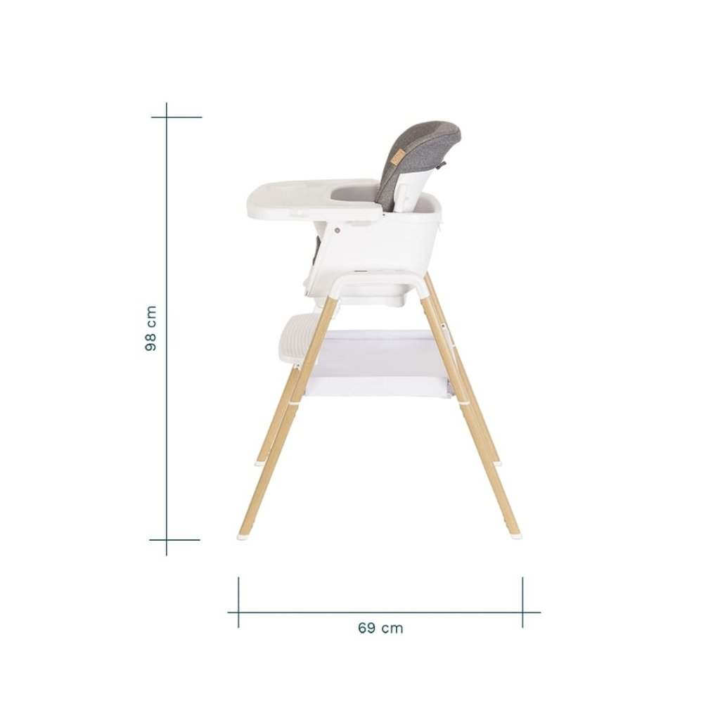 Bambinista-TUTTI BAMBINI-Travel-TUTTI BAMBINI Nova Evolutionary Highchair - Ecru/ Scandinavian Walnut