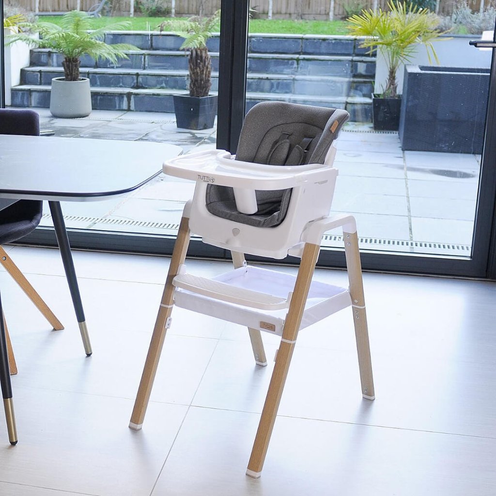 Bambinista-TUTTI BAMBINI-Travel-TUTTI BAMBINI Nova Evolutionary Highchair - White/Oak