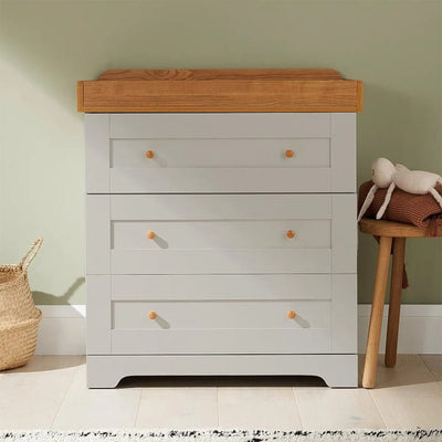 Bambinista-TUTTI BAMBINI-Travel-TUTTI BAMBINI Rio Chest Changer - Dove Grey/Oak
