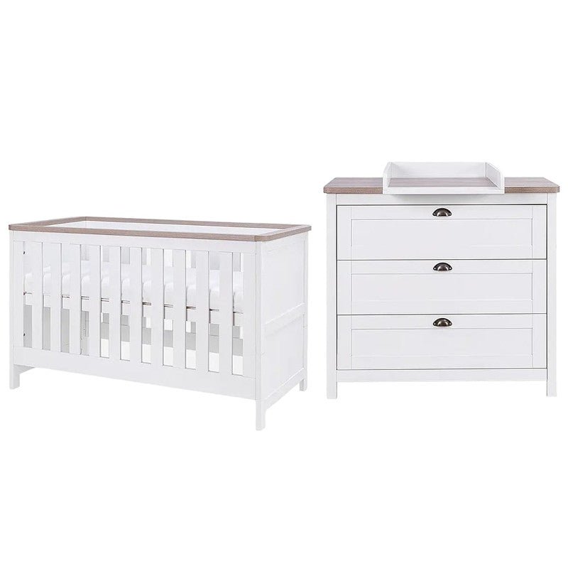 Bambinista-TUTTI BAMBINI-Travel-TUTTI BAMBINI Verona 2 Piece Room Set - White/Oak