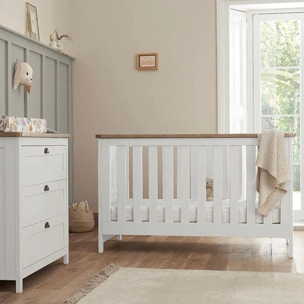 Bambinista-TUTTI BAMBINI-Travel-TUTTI BAMBINI Verona 2 Piece Room Set - White/Oak