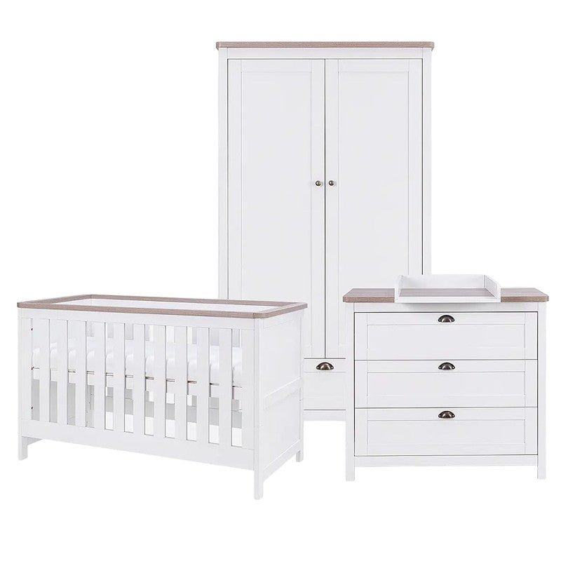 Bambinista-TUTTI BAMBINI-Travel-TUTTI BAMBINI Verona 3 Piece Room Set - White/Oak