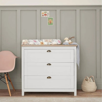 Bambinista-TUTTI BAMBINI-Travel-TUTTI BAMBINI Verona Chest Changer - White/Oak