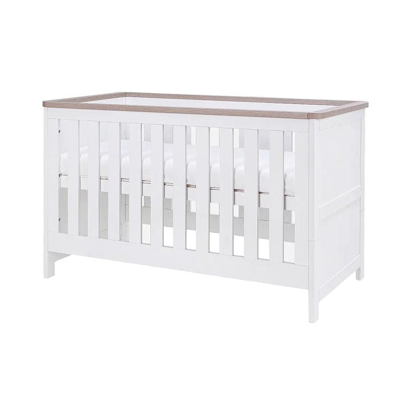 Bambinista-TUTTI BAMBINI-Travel-TUTTI BAMBINI Verona Cot Bed - White/Oak
