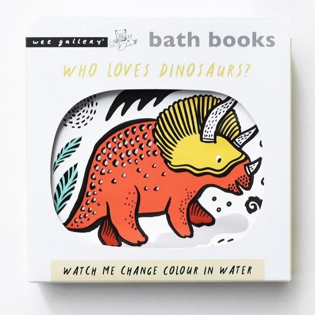 Bambinista-WEE GALLERY-Toys-Wee Gallery Bath Book - Dinosaur