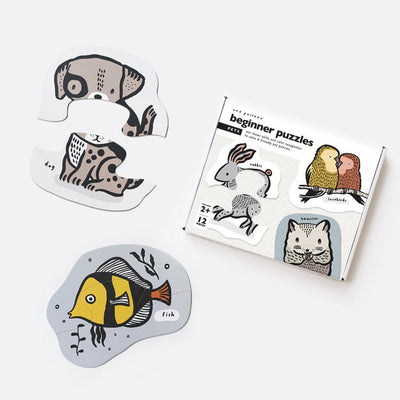 Bambinista-WEE GALLERY-Toys-Wee Gallery Beginner Puzzle - Pets
