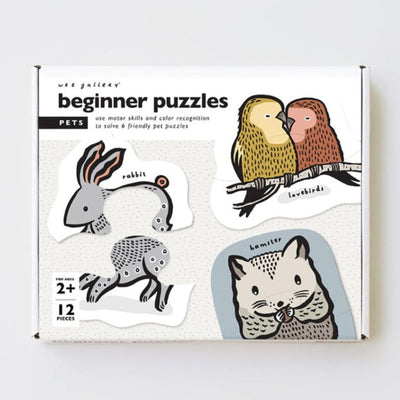 Bambinista-WEE GALLERY-Toys-Wee Gallery Beginner Puzzle - Pets