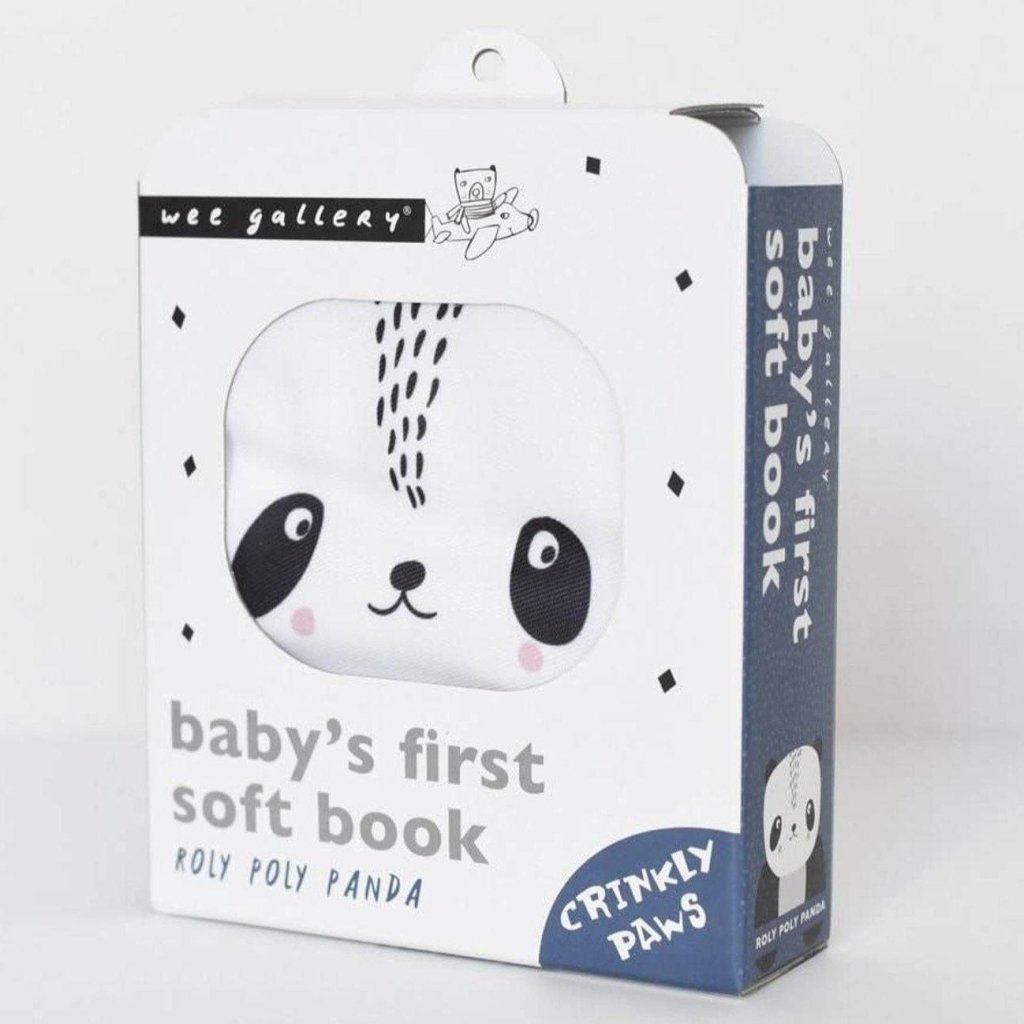 Bambinista-WEE GALLERY-Toys-Wee Gallery Soft Cloth Book Organic Cotton - Panda
