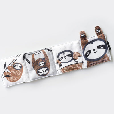 Bambinista-WEE GALLERY-Toys-Wee Gallery Soft Cloth Book Organic Cotton - Sloth