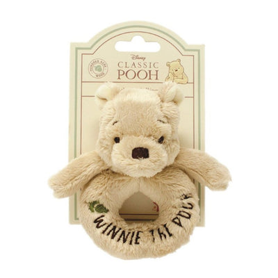 Bambinista-WINNIE THE POOH-Toys-Hundred Acre Wood Winnie the Pooh Classic Pooh Ring Rattle