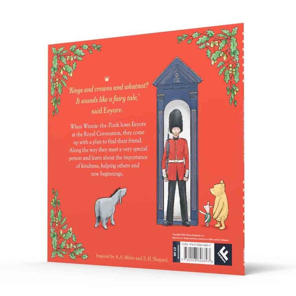 Bambinista-WINNIE THE POOH-Books-WINNIE THE POOH Meets the King Coronation 2023 Paperback – Picture Book