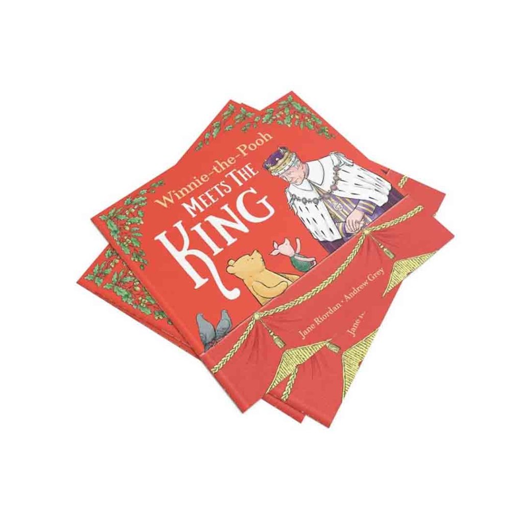 Bambinista-WINNIE THE POOH-Books-WINNIE THE POOH Meets the King Coronation 2023 Paperback – Picture Book